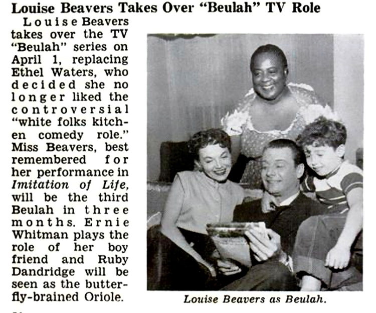 Louise Beavers Beulah